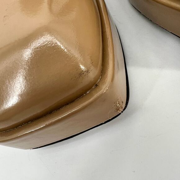 Jeffrey Campbell Reine Platform Mary Jane Womens 8 Tan Natural Block Heel Pump - Picture 10 of 13